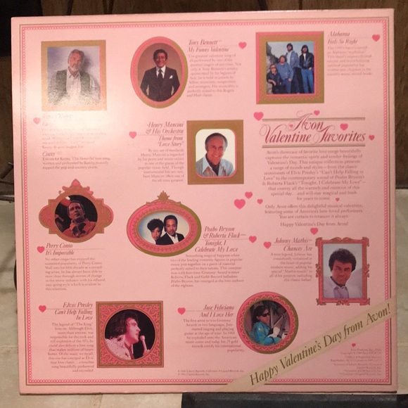 AVON VALENTINE FAVORITES VINYL RECORD - Picture 3 of 16